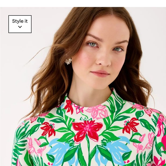 Agnes skirted shift romper 
Lilly Pulitzer Floral with Fringe-Holiday fun! - Picture 12 of 14